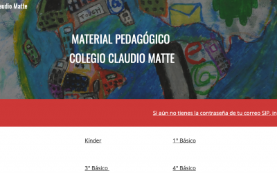 Recomendaciones: Página web material pedagógico.