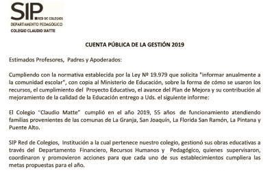 Cuenta Pública 2019