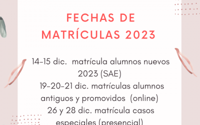 FECHAS IMPORTANTES