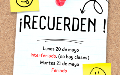 LUNES 20 DE MAYO – INTERFERIADO