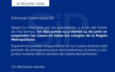 SUSPENCIÓN DE CLASES – JUEVES 13 Y VIERNES 14 DE JUNIO